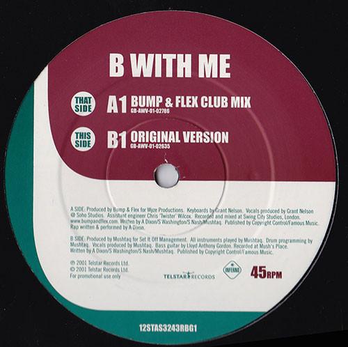 12inch Record MIS-TEEQ - B With Me 12STAS3243RBG1 Telstar, Infern 2001 UK Dance & Electronica Used
12inch Record MIS-TEEQ - B With Me 12STAS3243RBG1 Telstar, Infern 2001 UK Dance & Electronica Used