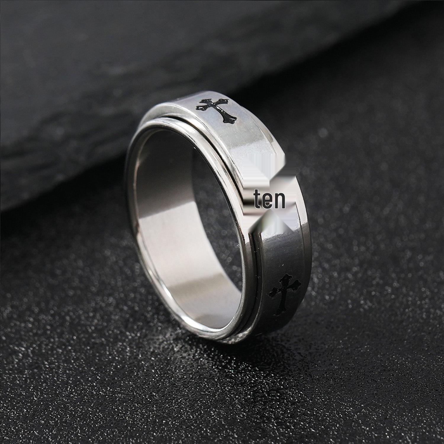 Men s Versatile Titanium Steel Cross Ring - Fashionable Stainless Steel Finger Jewelry Size 11
Men s Versatile Titanium Steel Cross Ring - Fashionable Stainless Steel Finger Jewelry Size 11