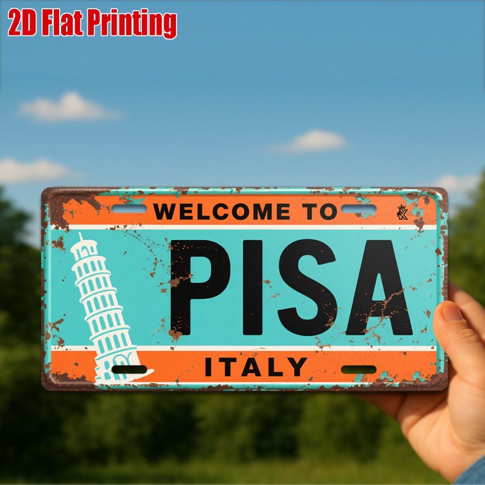 pc Vintage Metal Sign for Decorative Use Only Decorative Plaque And Sign (xcm) Welcome to Pisa Aluminum SignHome Decor 15x30cm(5.9x7.8inch)
pc Vintage Metal Sign for Decorative Use Only Decorative Plaque And Sign (xcm) Welcome to Pisa Aluminum SignHome Decor 15x30cm(5.9x7.8inch)