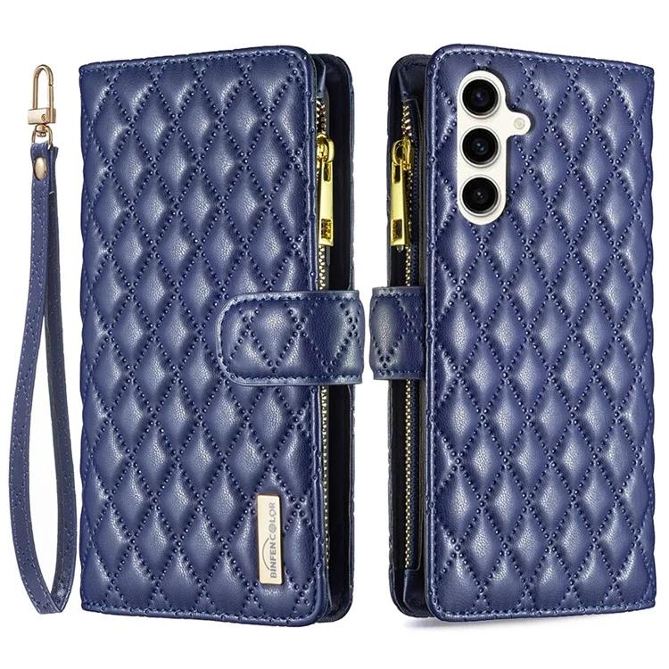 COLOR BF Style-15 For Samsung Galaxy S24 FE Case PU Leather Zipper Pocket Phone Cover - Blue
COLOR BF Style-15 For Samsung Galaxy S24 FE Case PU Leather Zipper Pocket Phone Cover - Blue