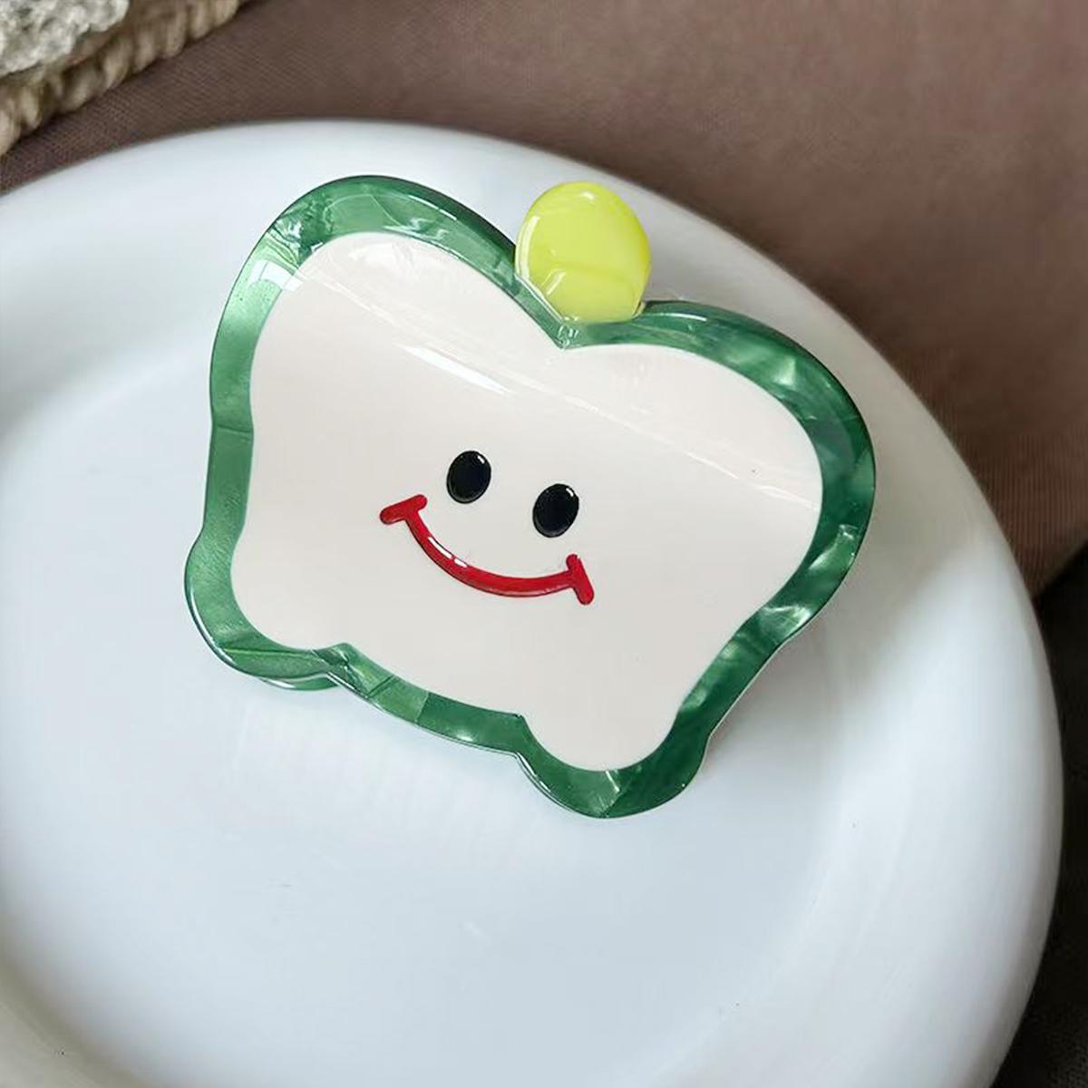 1 шт. заколка-краб с яблоком и смайликом, женская ацетатная заколка для волос, милая заколка-акула для пучка
1 шт. заколка-краб с яблоком и смайликом, женская ацетатная заколка для волос, милая заколка-акула для пучка