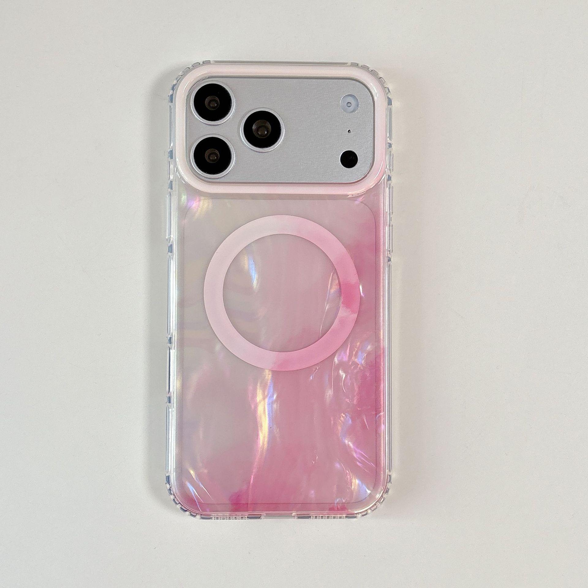 Magnetic Gradient Shell Pattern Case for iPhone 17 Pro Max | Compatible with Apple 16, 15, 14 Models 15
Magnetic Gradient Shell Pattern Case for iPhone 17 Pro Max | Compatible with Apple 16, 15, 14 Models 15