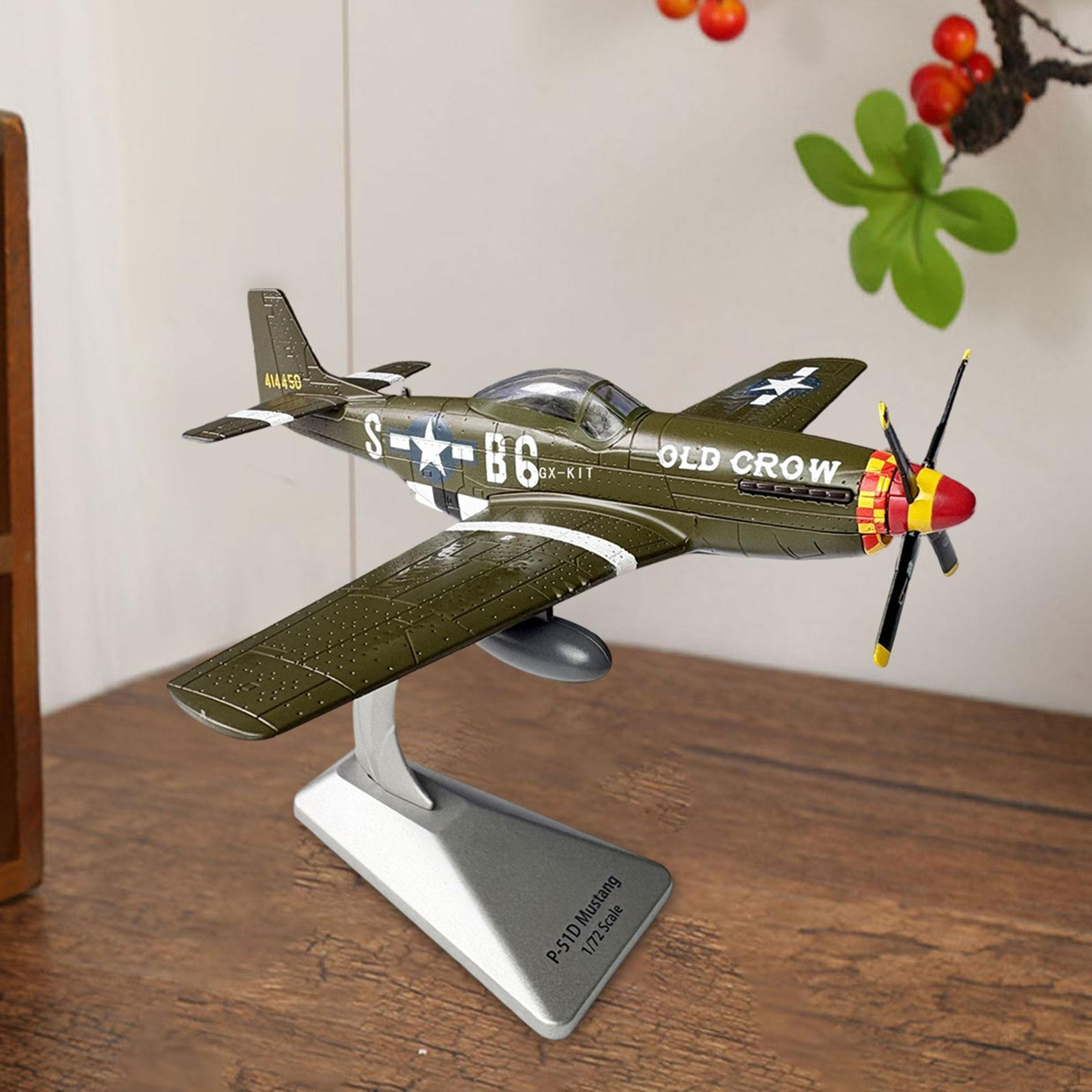 1/72 P51D Fighter Model Attack Aircraft Toy Simulation with Display Stand Airplane for Cafes
1/72 P51D Fighter Model Attack Aircraft Toy Simulation with Display Stand Airplane for Cafes