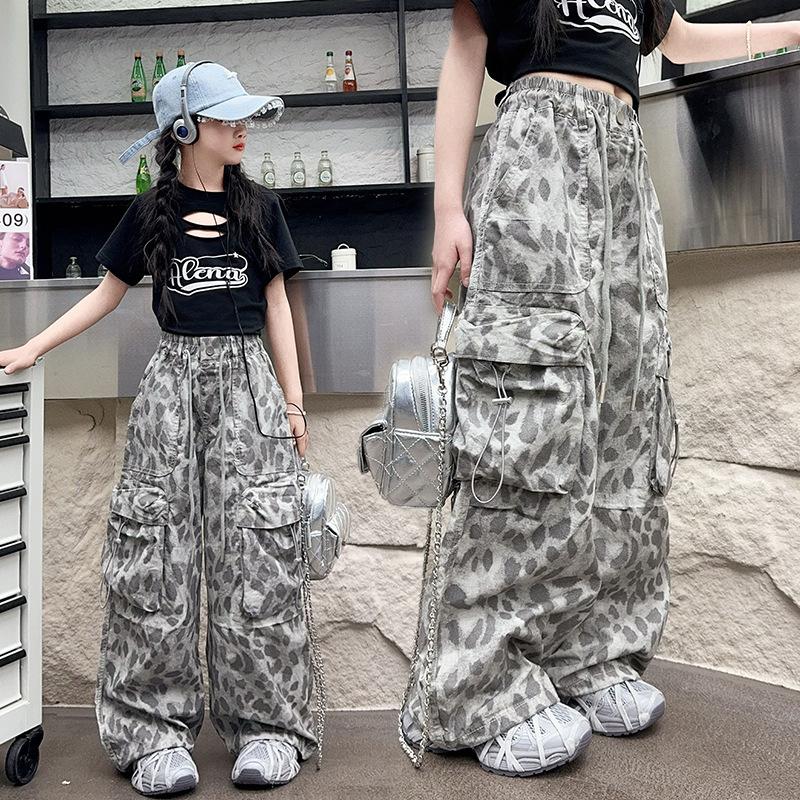 Teenager Kids Girls Summer Cargo Pants Hip-hop Dance Costume for Children High Waist Casual Trousers 170 сірий
Teenager Kids Girls Summer Cargo Pants Hip-hop Dance Costume for Children High Waist Casual Trousers 170 сірий