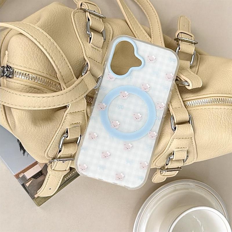Blue Plaid Bow Bear Magnetic Phone Case for iPhone 17 Pro Max/16/15/14 iPhone 14 Pro Max
Blue Plaid Bow Bear Magnetic Phone Case for iPhone 17 Pro Max/16/15/14 iPhone 14 Pro Max