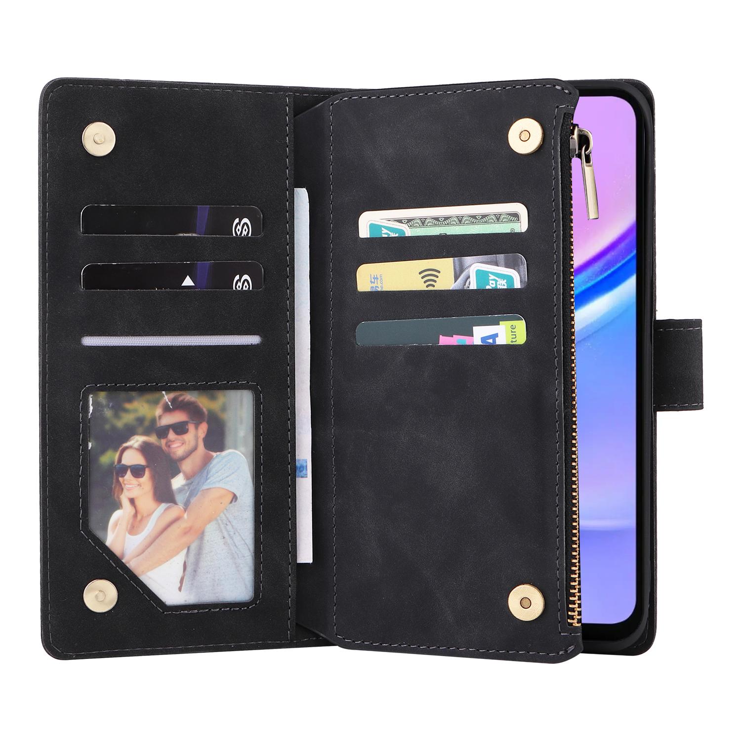 For Samsung Galaxy A16 5G/A16 4G Case Zipper Wallet Multiple Card Slots Leather Phone Cover Black
For Samsung Galaxy A16 5G/A16 4G Case Zipper Wallet Multiple Card Slots Leather Phone Cover Black