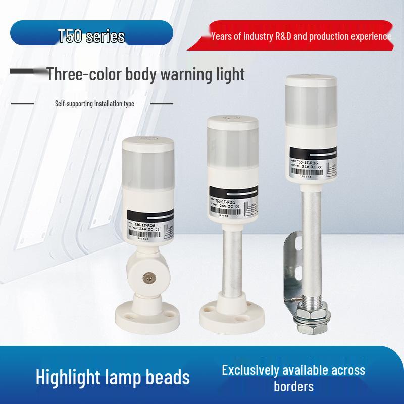 T50 Series Integrated Three-Color LED Alarm Light with 220V Audible and Visual Features T50
T50 Series Integrated Three-Color LED Alarm Light with 220V Audible and Visual Features T50