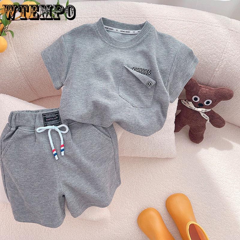 Children s Summer Set Boys and Girls Set Solid Color Short Sleeve Top Sports Treasure Casual Two Piece Set 80 сірий
Children s Summer Set Boys and Girls Set Solid Color Short Sleeve Top Sports Treasure Casual Two Piece Set 80 сірий