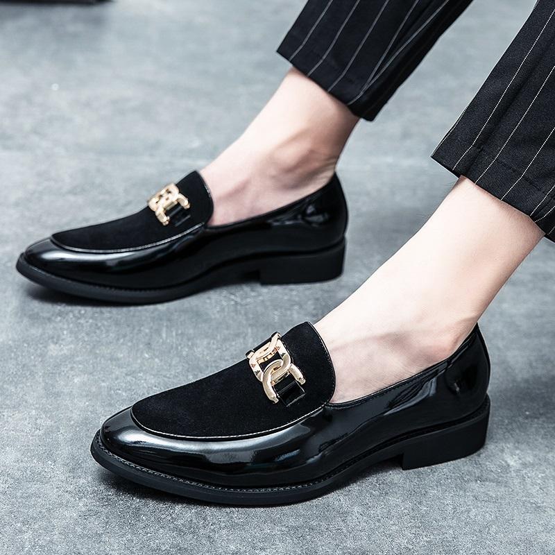 New Fashion Men Black Suede Leather Mixed Dress Business Casual Shoes Driving Loafers Party Wedding Dress Homecoming Footwear 38
New Fashion Men Black Suede Leather Mixed Dress Business Casual Shoes Driving Loafers Party Wedding Dress Homecoming Footwear 38