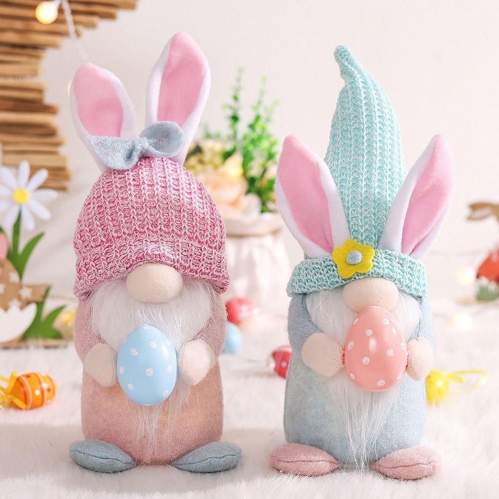 Tabletop Ornament Easter Faceless Doll Rabbit Easter Ornament Luminous Rabbit Doll Home Decoration 
Tabletop Ornament Easter Faceless Doll Rabbit Easter Ornament Luminous Rabbit Doll Home Decoration