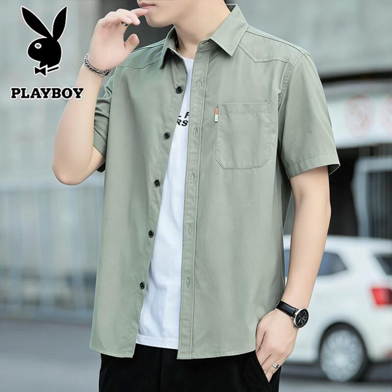 PLAYBOY Men s Short Sleeve Casual Cotton Shirt XL
PLAYBOY Men s Short Sleeve Casual Cotton Shirt XL