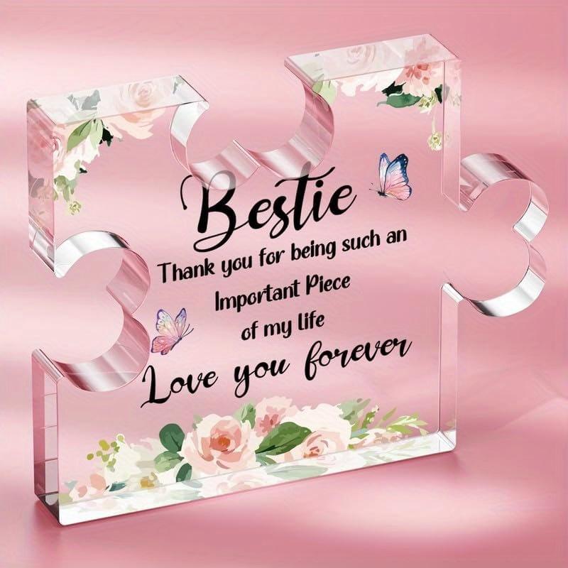Best Friend Acrylic Plaque - Elegant Carved Centerpiece for Christmas & Birthdays чистый
Best Friend Acrylic Plaque - Elegant Carved Centerpiece for Christmas & Birthdays чистый