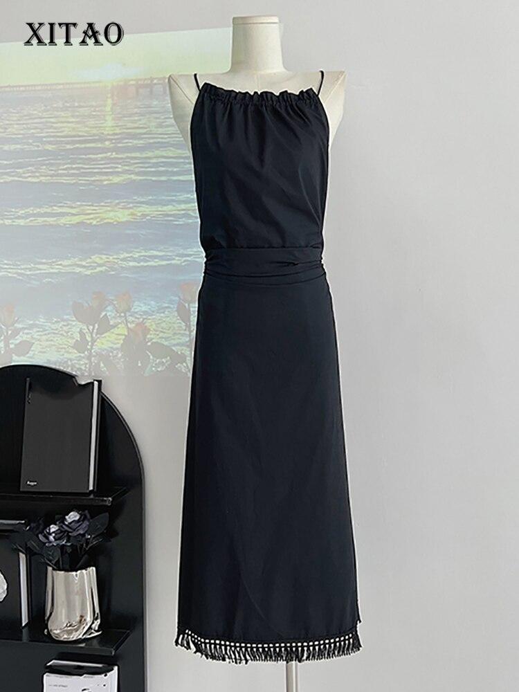 XITAO модное женское платье с кисточками и повязкой на слинге LYD1094 
XITAO модное женское платье с кисточками и повязкой на слинге LYD1094