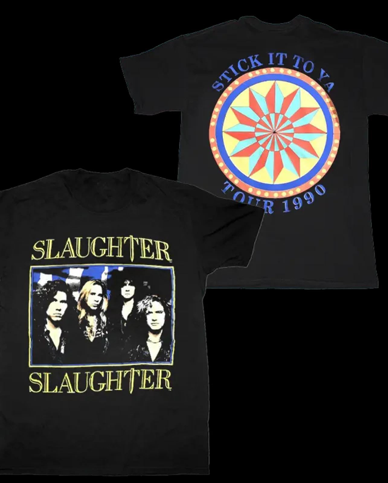 Slaughter rock band 2 sides black T-shirt short sleeve All sizes S-5Xl 2F576 3XL
Slaughter rock band 2 sides black T-shirt short sleeve All sizes S-5Xl 2F576 3XL
