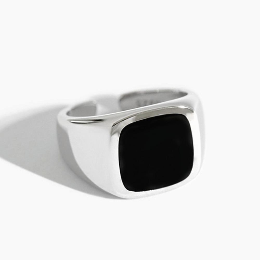 Classic Simple Black Square Opening Rings for Men Women Unisex Personality Sliver Color Stainless Steel Zircon Accessories Gift
Classic Simple Black Square Opening Rings for Men Women Unisex Personality Sliver Color Stainless Steel Zircon Accessories Gift