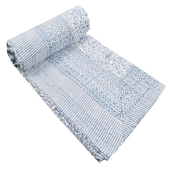 Индийское ручное печатное одеяло Kantha, покрывало, одеяло, хлопковое постельное белье Kantha Gudari, один размер
Индийское ручное печатное одеяло Kantha, покрывало, одеяло, хлопковое постельное белье Kantha Gudari, один размер