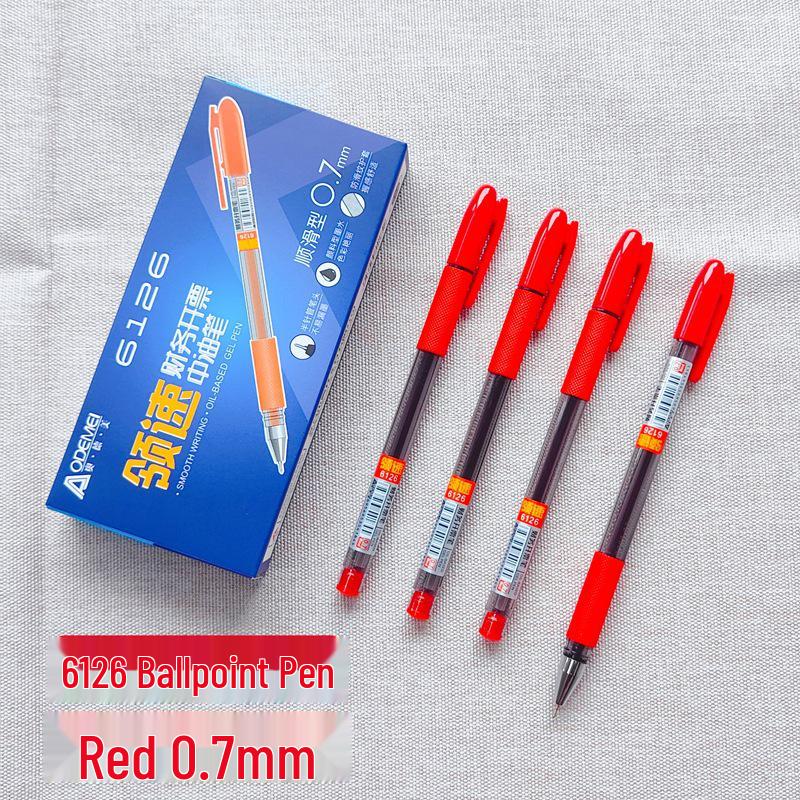 6126 Quick Press 0.7mm Needle-tip Ballpoint Pen - Black, Blue, Red, Purple, for Financial Invoicing 12 pieces per box
6126 Quick Press 0.7mm Needle-tip Ballpoint Pen - Black, Blue, Red, Purple, for Financial Invoicing 12 pieces per box