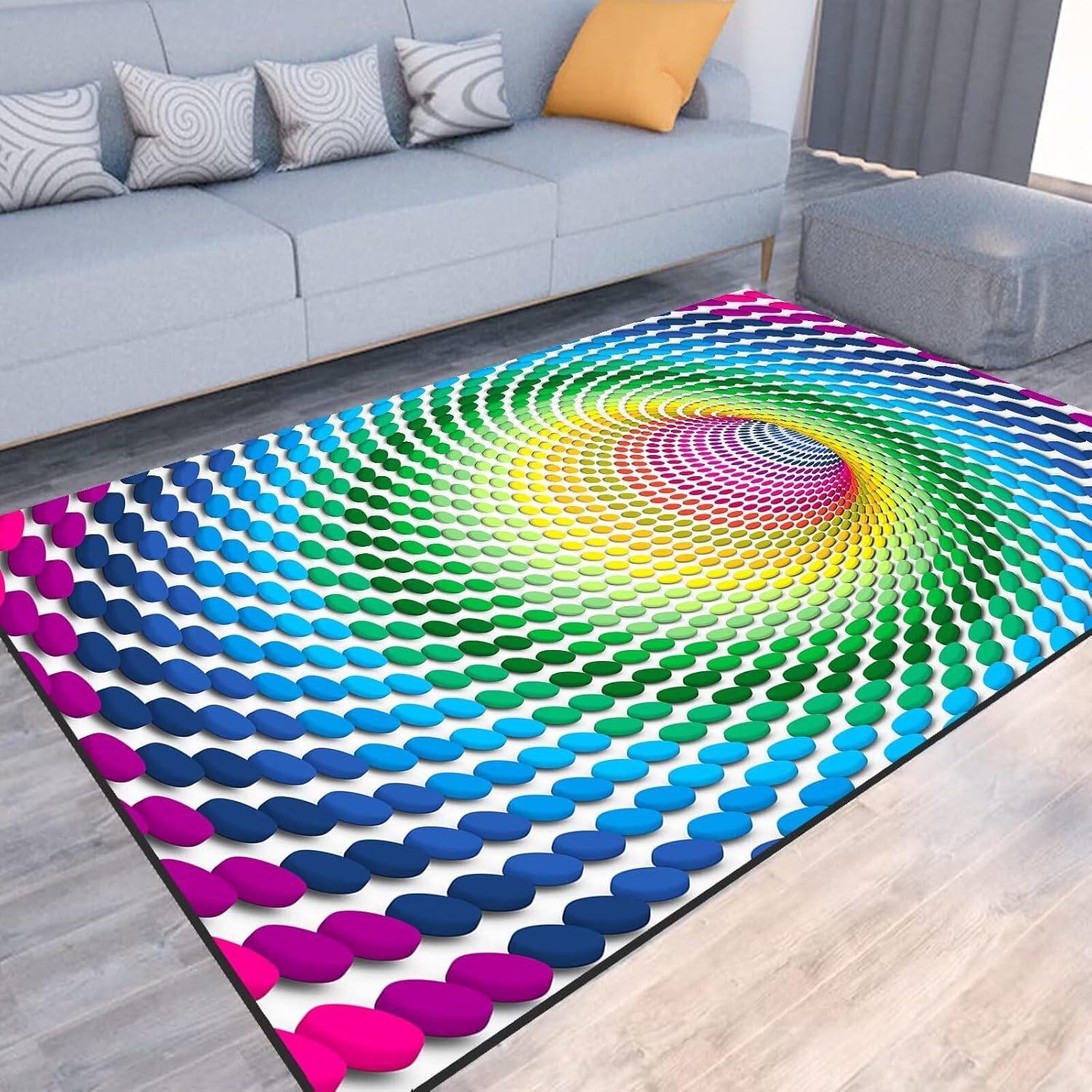 American 3D Colorful Vision Crystal Velvet Neon Home Living Room Sofa Tea Table Bedroom Bedside Balcony Decoration Carpet 40*60cm
American 3D Colorful Vision Crystal Velvet Neon Home Living Room Sofa Tea Table Bedroom Bedside Balcony Decoration Carpet 40*60cm