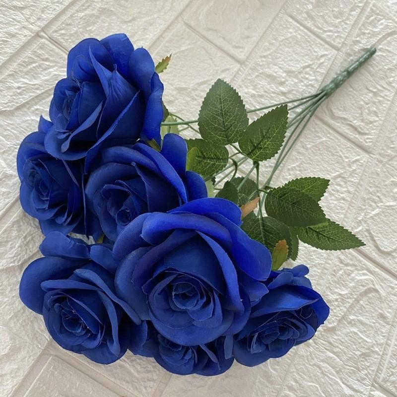 Flowers Rose Artificial For Home Styling Wedding Photography Decorative Props Dark Blue
Flowers Rose Artificial For Home Styling Wedding Photography Decorative Props Dark Blue