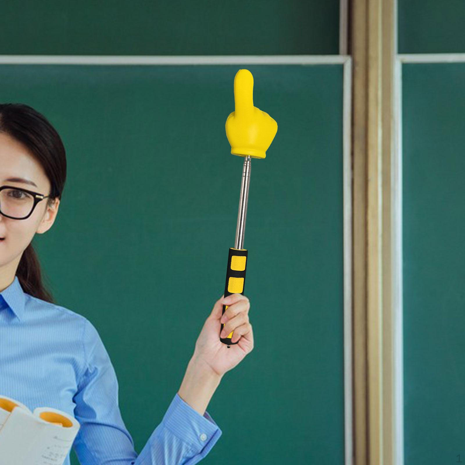 Телескопическая указательная указка для учителей, выдвижная, прочная, многофункциональная указка для рук жёлтый