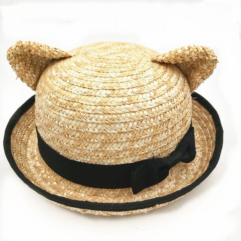 Summer New Cat Ears Handmade Natural Straw Sun Hat with Bow for Women Solid Beach Cap Girls UV Protection Sunhat adult
Summer New Cat Ears Handmade Natural Straw Sun Hat with Bow for Women Solid Beach Cap Girls UV Protection Sunhat adult