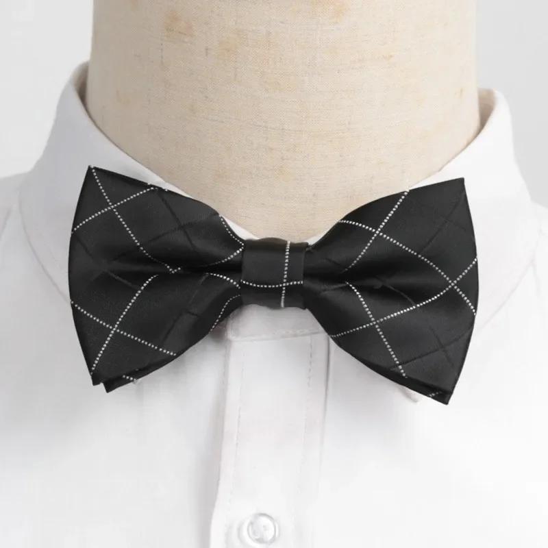 Classic Black Men Bow Ties Fashion Polyester Bowtie Woven Dot Checked Stripped Butterfly Wedding Dress Mens Formal Dog Butterfly
Classic Black Men Bow Ties Fashion Polyester Bowtie Woven Dot Checked Stripped Butterfly Wedding Dress Mens Formal Dog Butterfly