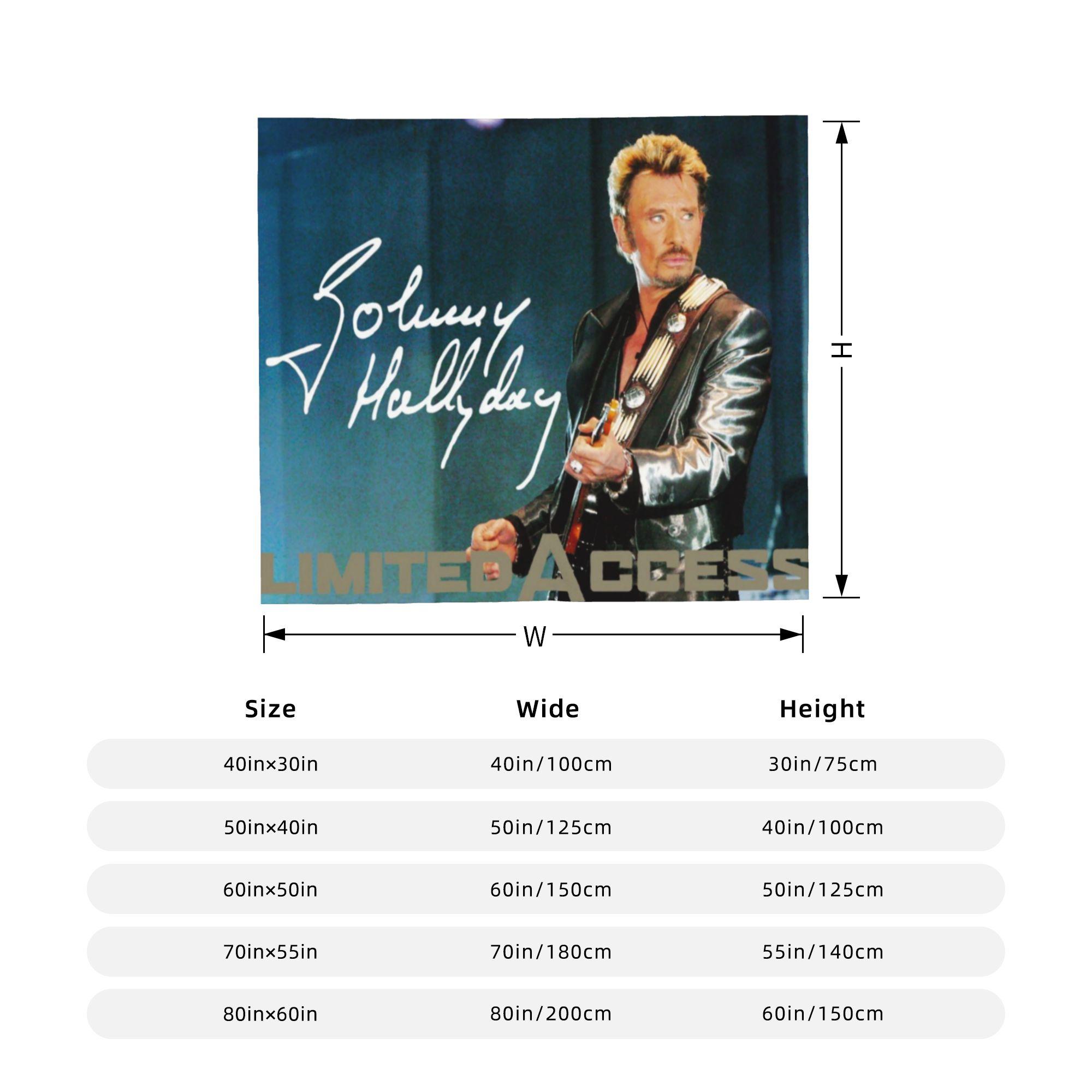 Johnny Hallyday Blanket Fashionable Flannel Funny Warm Throw Blankets for Home All Season 130x150cm
Johnny Hallyday Blanket Fashionable Flannel Funny Warm Throw Blankets for Home All Season 130x150cm