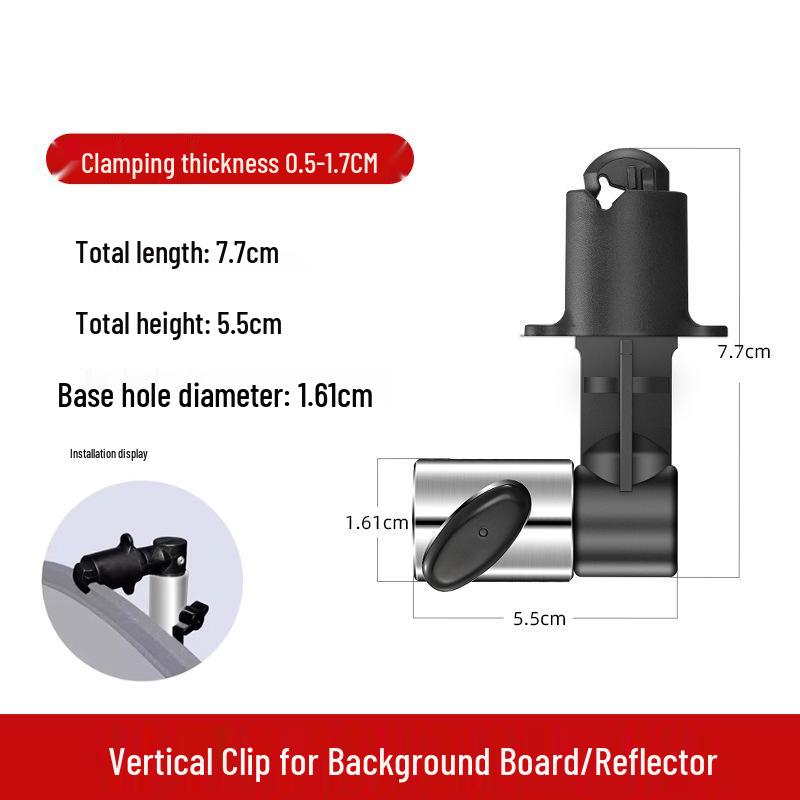 Reflector Holder: Vertical Elastic Clip Fixer for Backgrounds
Reflector Holder: Vertical Elastic Clip Fixer for Backgrounds