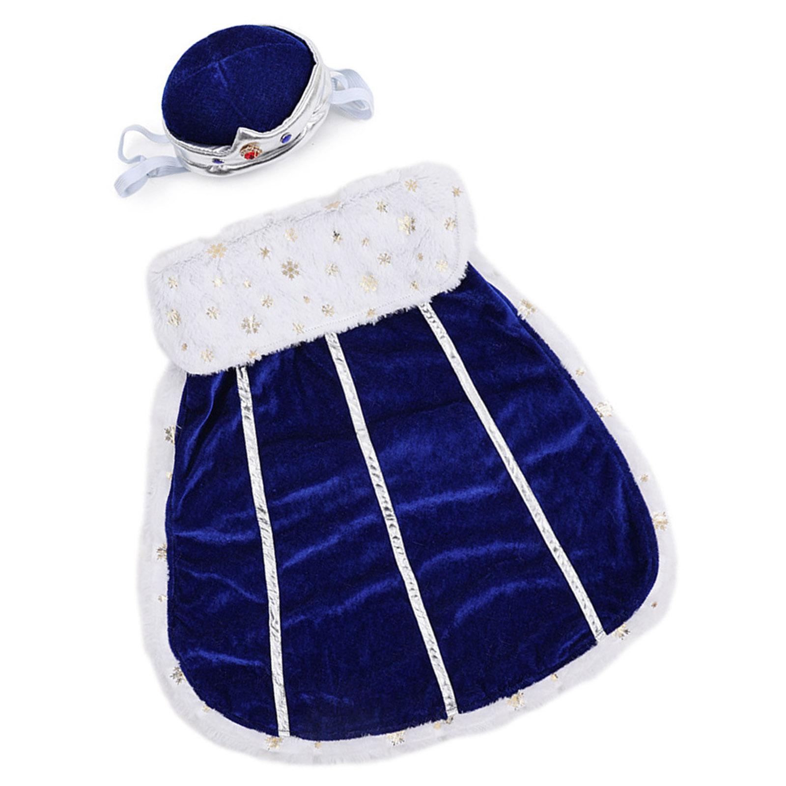 Elegant Royal Dog Costume Set with Crown Hat Breathable Pet Cosplay Outfit For Indoor Outdoor Halloween Party Wear S синий
Elegant Royal Dog Costume Set with Crown Hat Breathable Pet Cosplay Outfit For Indoor Outdoor Halloween Party Wear S синий