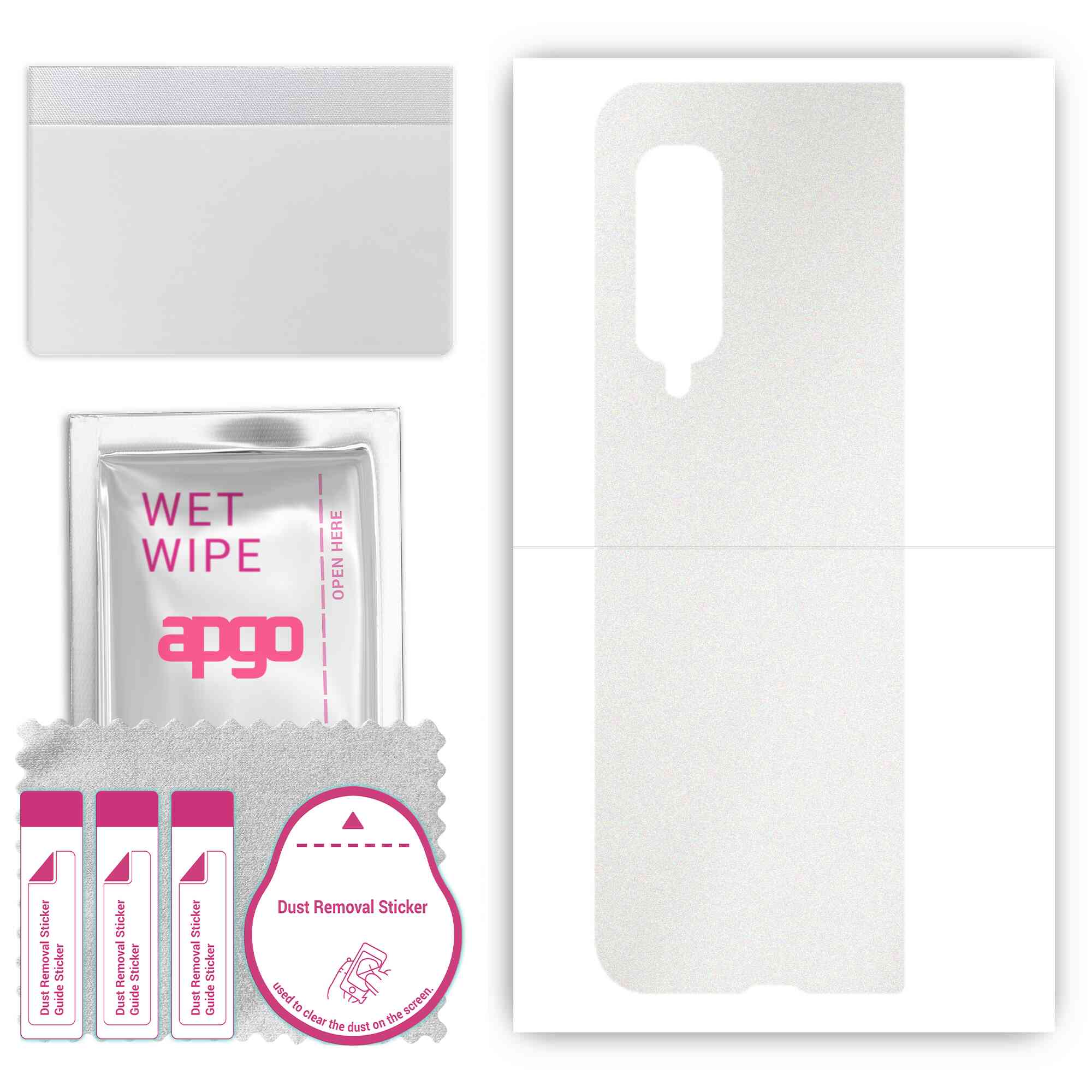 apgo Protective Skin Sticker for the back compatible with Samsung Galaxy Fold, Wrap Film, Foil, Vinyl - Pattern Matte Transparent
apgo Protective Skin Sticker for the back compatible with Samsung Galaxy Fold, Wrap Film, Foil, Vinyl - Pattern Matte Transparent