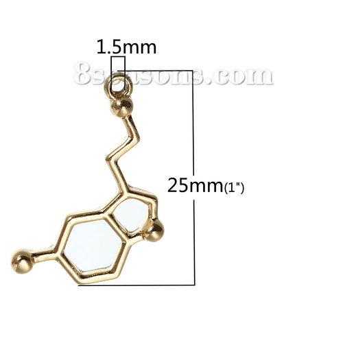 10 PCs Zinc Based Alloy Molecule Chemistry Science Charms Dopamine Silver Color Pendants For DIY Necklace Jewelry Making
10 PCs Zinc Based Alloy Molecule Chemistry Science Charms Dopamine Silver Color Pendants For DIY Necklace Jewelry Making