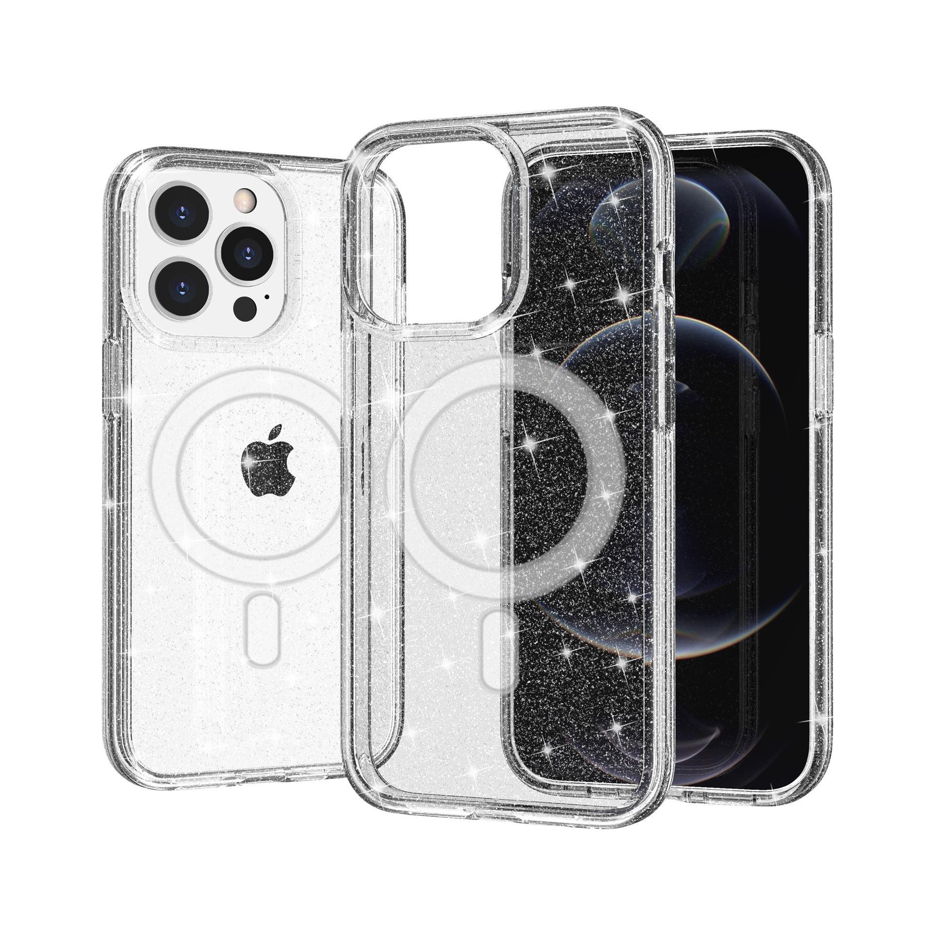 Applicable To Apple IPhone 15 Mobile Phone Case, Transparent Glitter 14promax Magnetic Attraction, Anti-drop Hard iphone15
Applicable To Apple IPhone 15 Mobile Phone Case, Transparent Glitter 14promax Magnetic Attraction, Anti-drop Hard iphone15