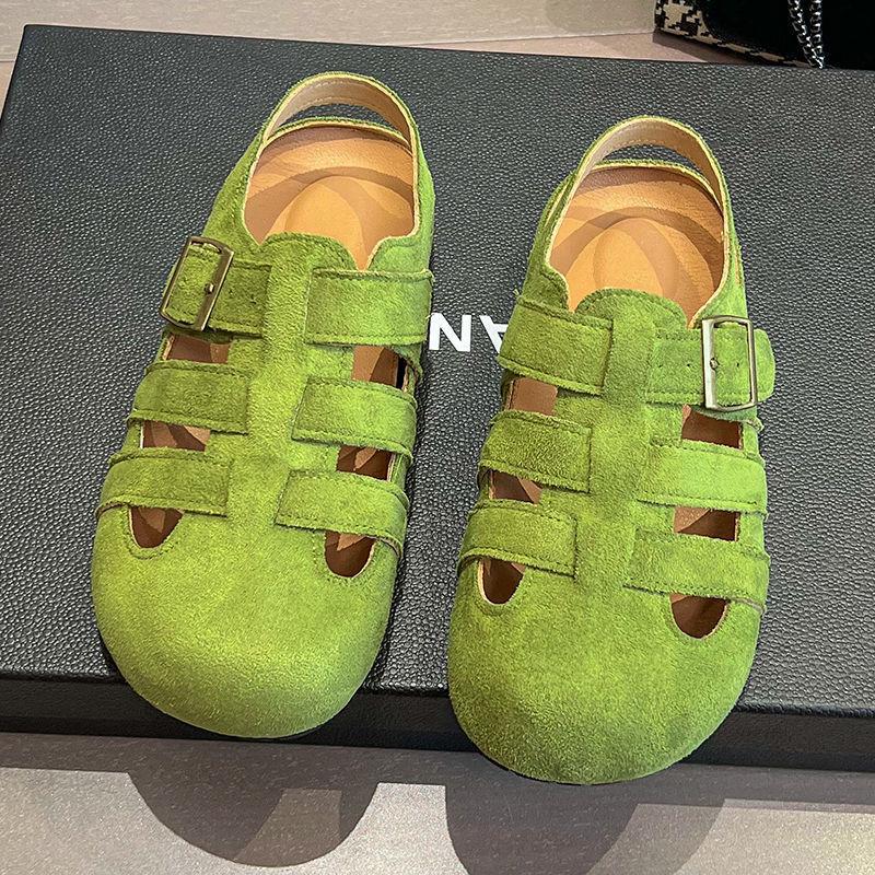 Roman sandals fairy wind flat pig cage shoes female 2025 summer new fashion versatile student non-slip shoes 35
Roman sandals fairy wind flat pig cage shoes female 2025 summer new fashion versatile student non-slip shoes 35