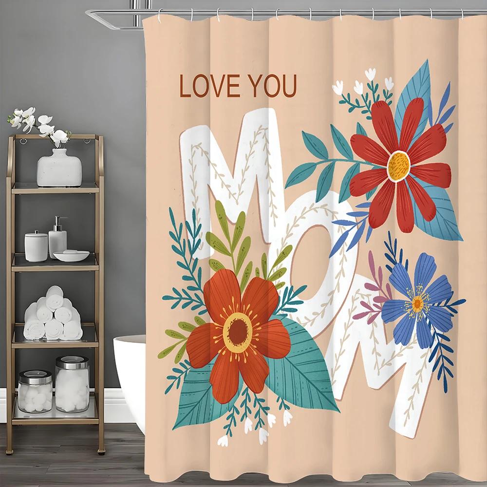 Happy Mother S Day Floral Shower Curtain, Bathroom Decorative Shower Curtain, Waterproof Shower Curtain With Hooks W60H190(CM)-1 Pcs
Happy Mother S Day Floral Shower Curtain, Bathroom Decorative Shower Curtain, Waterproof Shower Curtain With Hooks W60H190(CM)-1 Pcs