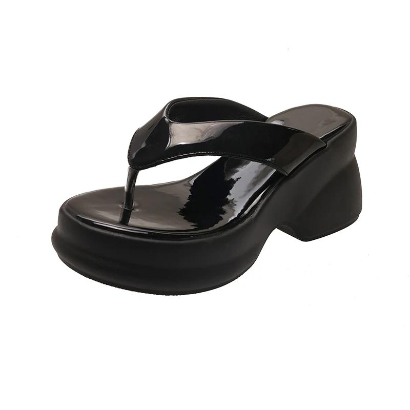 Women s Fashion Slippers 2026Round Head Muffin Bottom Seaside Vacation Clip Toe Flip Flops High-heeled Thick-soled Women Sandals 39
Women s Fashion Slippers 2026Round Head Muffin Bottom Seaside Vacation Clip Toe Flip Flops High-heeled Thick-soled Women Sandals 39