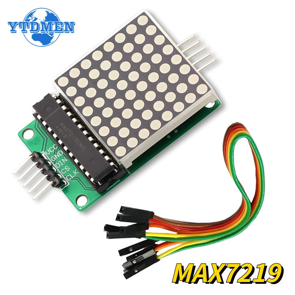 1PCS MAX7219 Dot LED Matrix Module 8*8 MCU Control Module for Arduino 5V Interface Output Input Common Cathode білий
1PCS MAX7219 Dot LED Matrix Module 8*8 MCU Control Module for Arduino 5V Interface Output Input Common Cathode білий