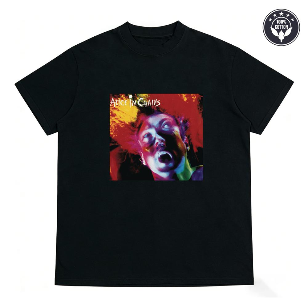 90s Retro Classic Rock Alice in Chains Black Dirt Album T-Shirt Men Women 100% Cotton Short Sleeve Summer Vintage Casual Tops 4XL
90s Retro Classic Rock Alice in Chains Black Dirt Album T-Shirt Men Women 100% Cotton Short Sleeve Summer Vintage Casual Tops 4XL