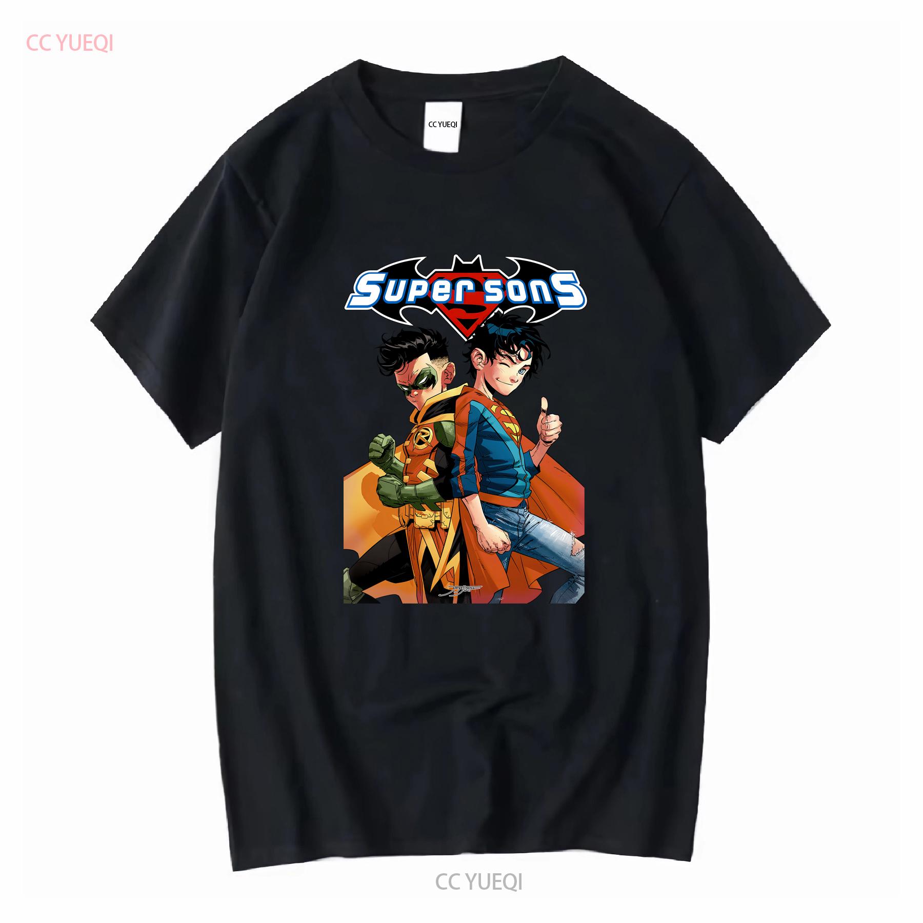 Super Sons T Shirt Superboy Robin Damian Wayne Jon Kent Jimenez Art vintage Washed Soft streetwear Top For Everyday Wear 4XL
Super Sons T Shirt Superboy Robin Damian Wayne Jon Kent Jimenez Art vintage Washed Soft streetwear Top For Everyday Wear 4XL