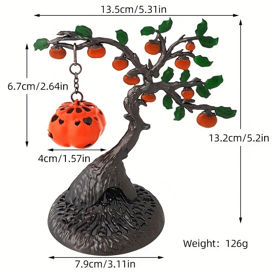 1pc,Metal Artistic Persimmon Tree Figurine with Hanging Lantern - Incense Burner (Incense Is Not Included)
1pc,Metal Artistic Persimmon Tree Figurine with Hanging Lantern - Incense Burner (Incense Is Not Included)