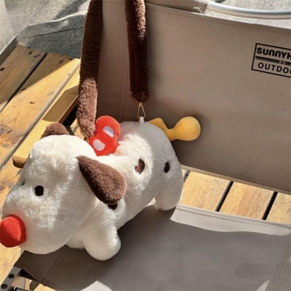 Animal Red Nose Puppy Bag Kawaii Plush Dog Shoulder Bag Casual Clockwork Puppy Bag Students
Animal Red Nose Puppy Bag Kawaii Plush Dog Shoulder Bag Casual Clockwork Puppy Bag Students