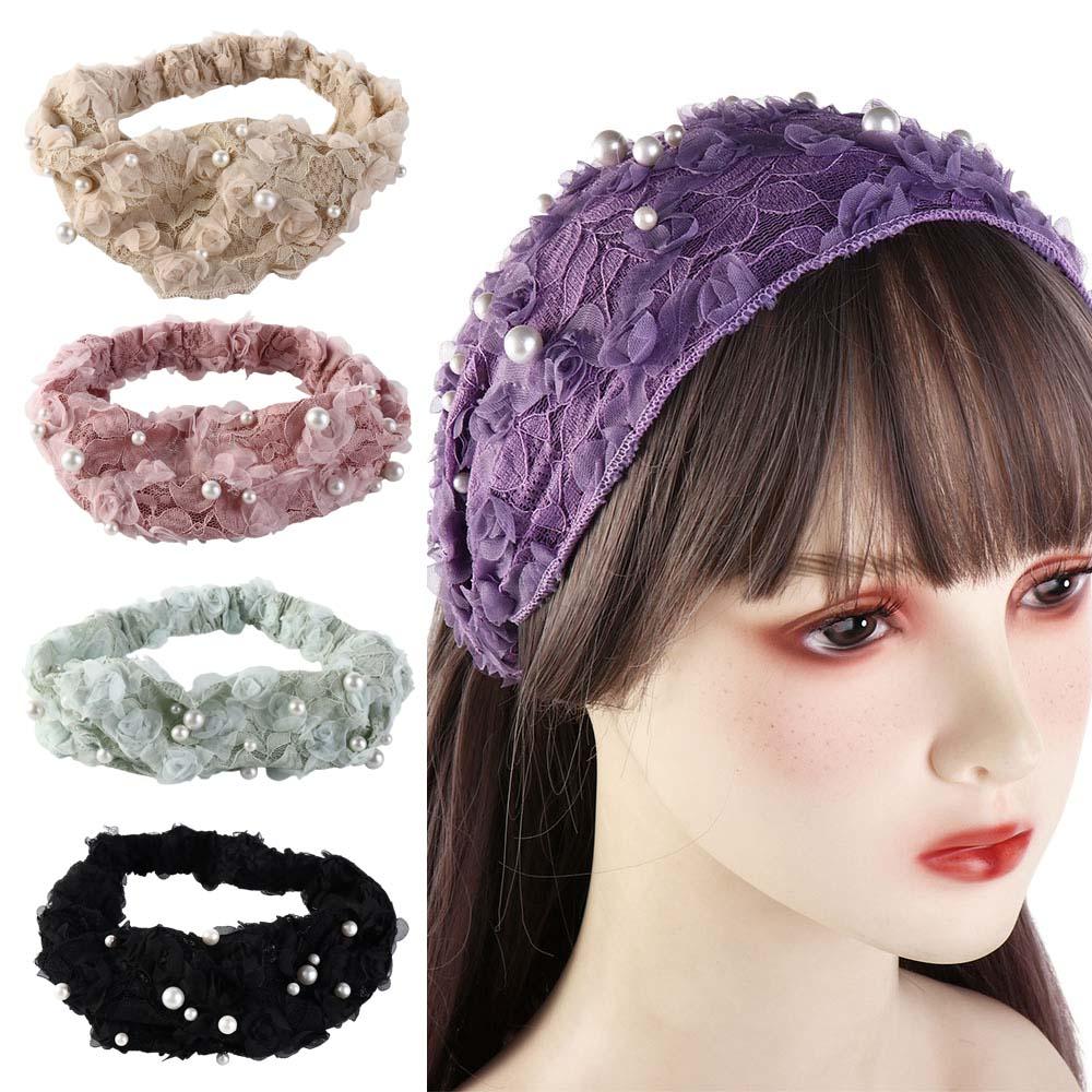 Trendy Vintage Wide Side Mesh Non Slip Pearl Flower Women Hairbands Korean Head Wrap Lace Headband
Trendy Vintage Wide Side Mesh Non Slip Pearl Flower Women Hairbands Korean Head Wrap Lace Headband