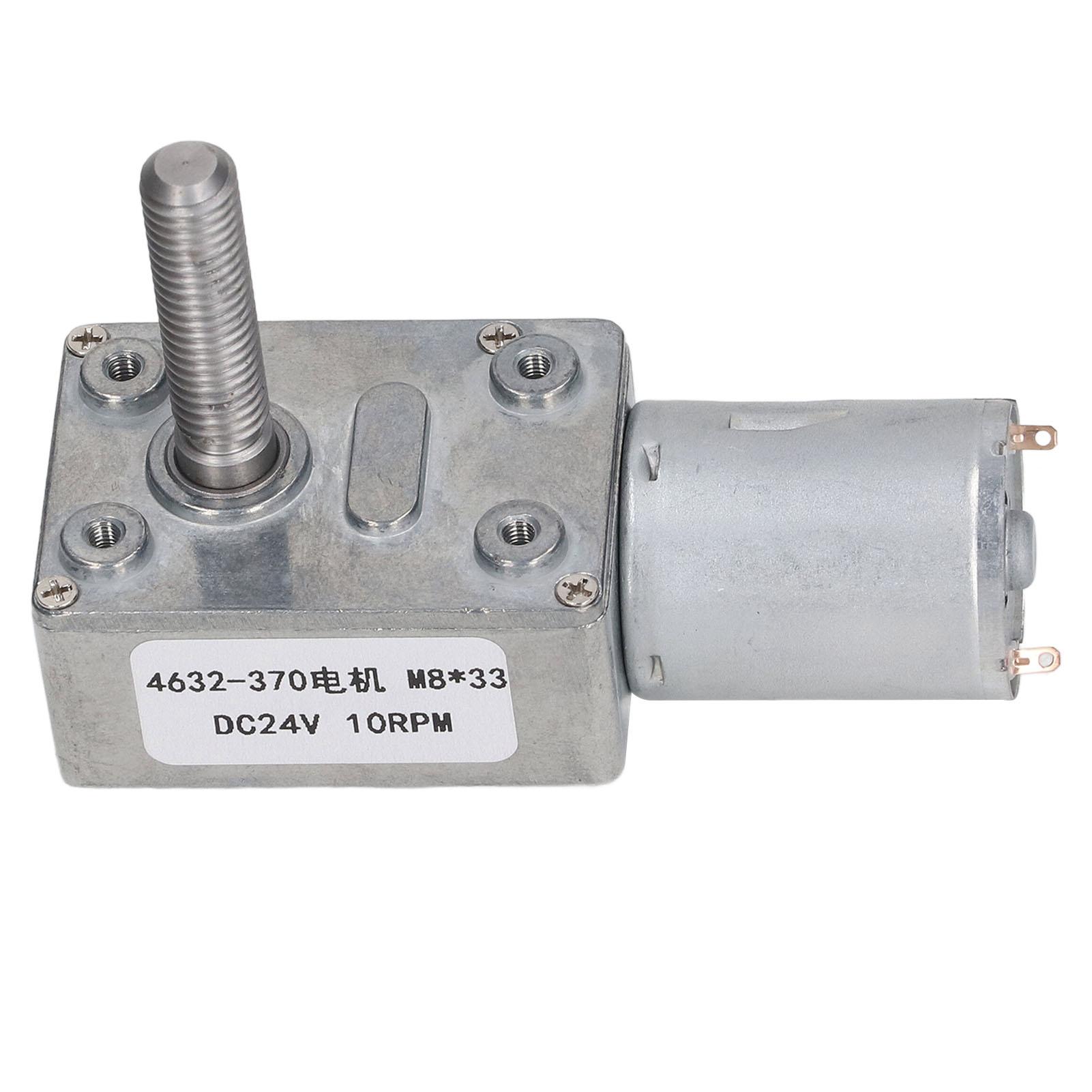 DC Worm Gear Motor 10RPM M8x33mm High Transmission Accuracy Aluminum Brass Speed Reduction Motor
DC Worm Gear Motor 10RPM M8x33mm High Transmission Accuracy Aluminum Brass Speed Reduction Motor
