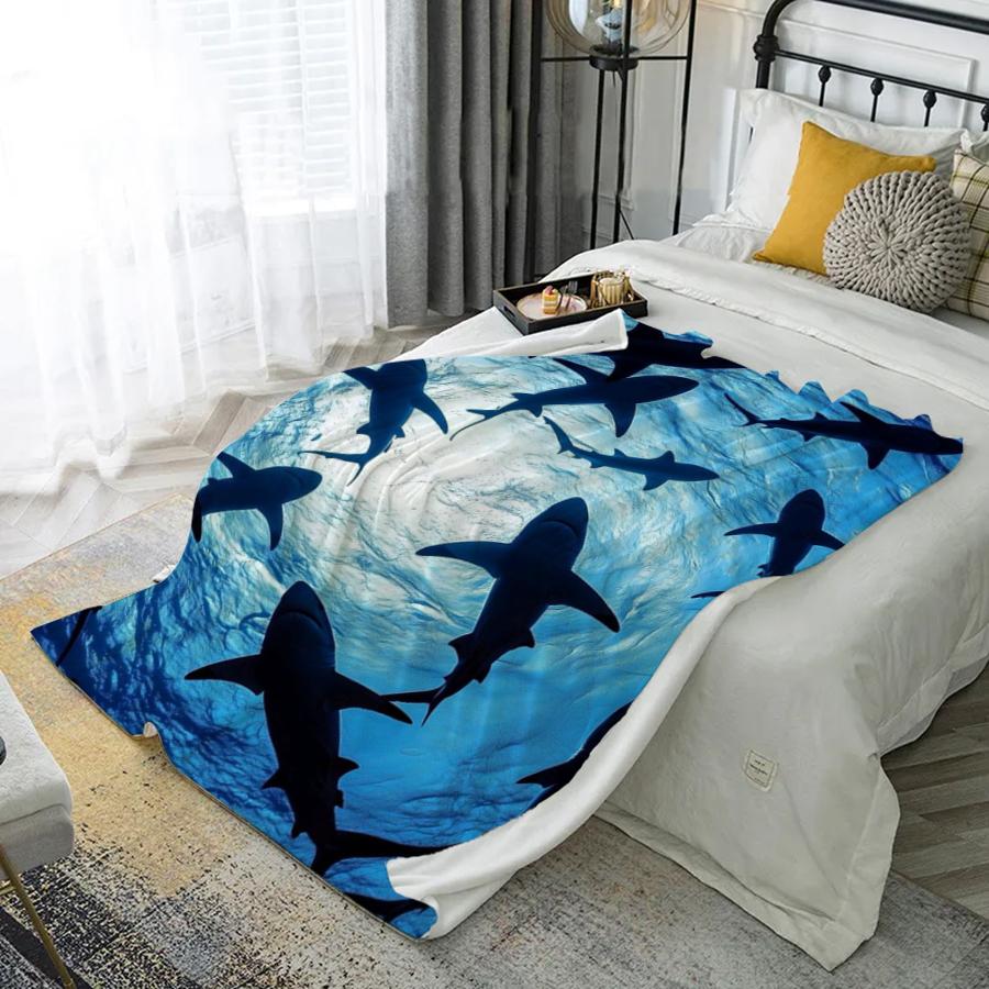 Sharks in Water Microfiber Flannel Cover Blanket Bedroom Living Room Sofa Soft And Comfortable Home Decoration 100cmx150cm
Sharks in Water Microfiber Flannel Cover Blanket Bedroom Living Room Sofa Soft And Comfortable Home Decoration 100cmx150cm