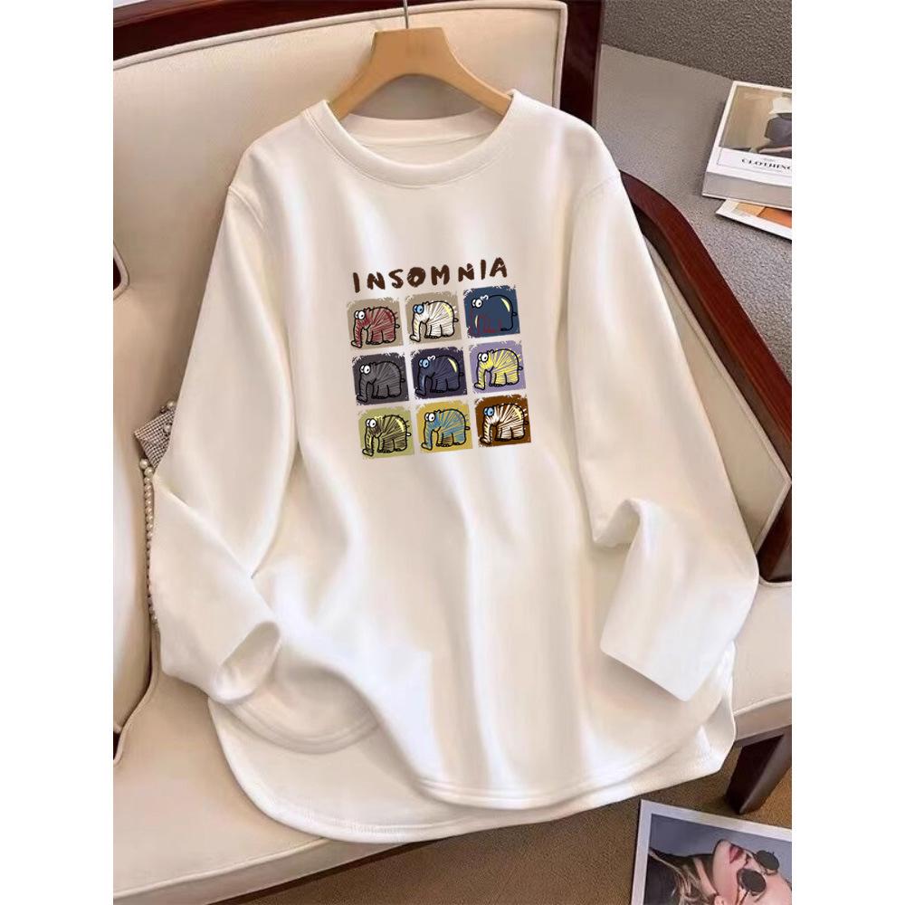 Korean Style 2025 Velvet Round Neck Printed Pullover Sweatshirt - Casual Trendy Long Sleeve Top Small
Korean Style 2025 Velvet Round Neck Printed Pullover Sweatshirt - Casual Trendy Long Sleeve Top Small