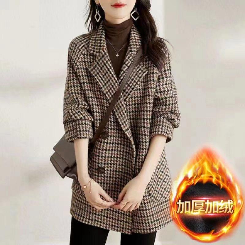 Korean version of Qiandongge woolen coat for women s new lady lazy style loose and thin casual coat 3XL темно-коричневого кольору
Korean version of Qiandongge woolen coat for women s new lady lazy style loose and thin casual coat 3XL темно-коричневого кольору