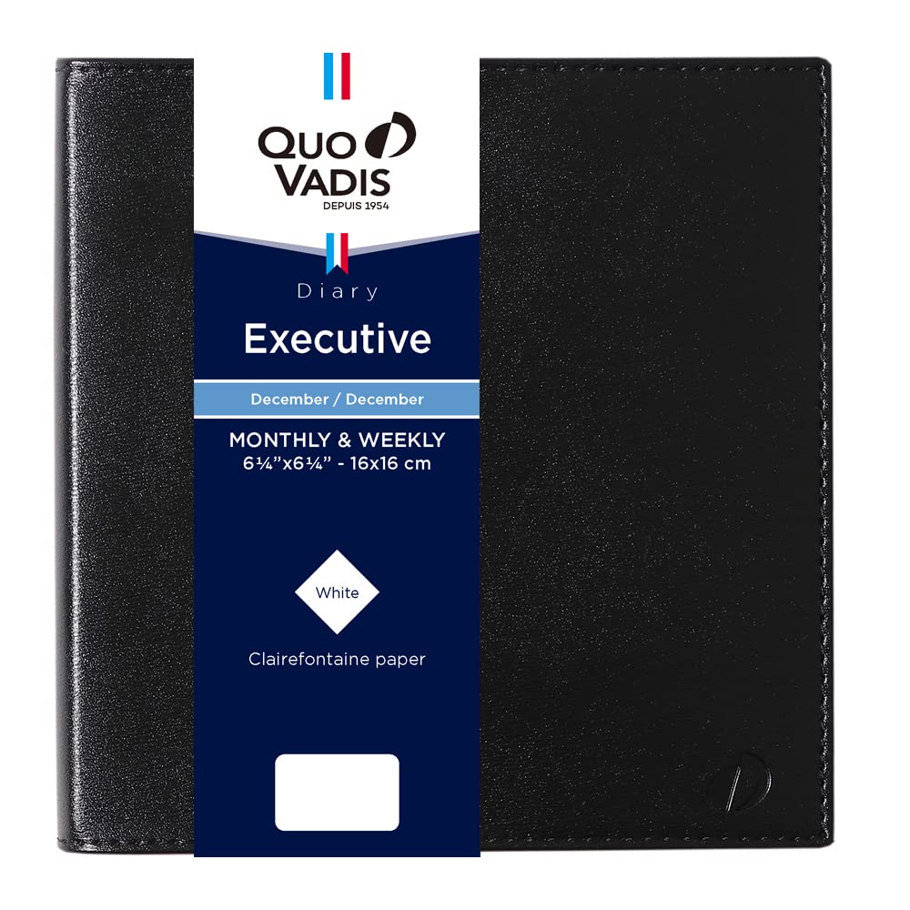 QUOVADIS Executive/Soho 2026 Diary (Weekly Vertical, Starts December 2025, Square Size 16x16cm) black qv01405bk стальной синий
QUOVADIS Executive/Soho 2026 Diary (Weekly Vertical, Starts December 2025, Square Size 16x16cm) black qv01405bk стальной синий