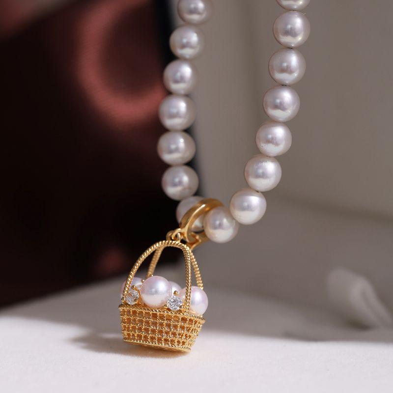 S925 Sterling Silver Silver Accessories Pearl Ornament DIY Handmade Necklace Multiple Beads Flower Basket Opening Pendant Empty Holder Gold Open Pendant-Without Pearls
S925 Sterling Silver Silver Accessories Pearl Ornament DIY Handmade Necklace Multiple Beads Flower Basket Opening Pendant Empty Holder Gold Open Pendant-Without Pearls