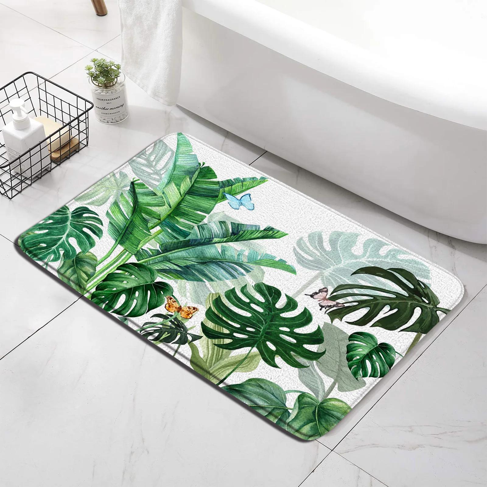 Tropical Plant Leaves Shower Curtain Set Watercolour Green Gold Palm Leaf Monstera Home Bathroom Decor Bath Mat Toilet Lid Cover W90*H180(CM)-1 Pcs
Tropical Plant Leaves Shower Curtain Set Watercolour Green Gold Palm Leaf Monstera Home Bathroom Decor Bath Mat Toilet Lid Cover W90*H180(CM)-1 Pcs