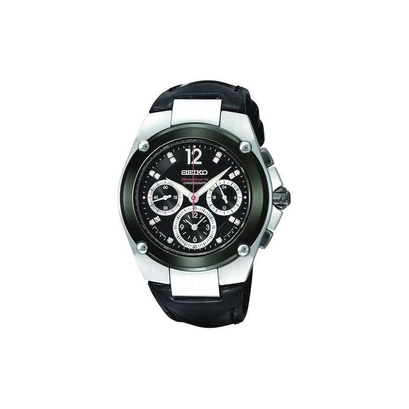 SEIKO 100 meters waterproof Quartz leather strap 40mm women s watch black dial SRW899P1
SEIKO 100 meters waterproof Quartz leather strap 40mm women s watch black dial SRW899P1
