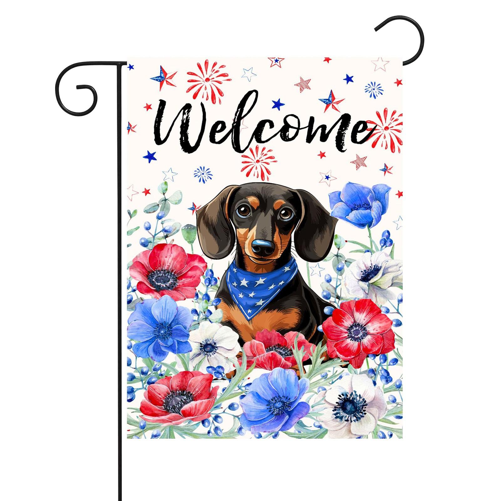 12x18 Inch Double Sided Outdoor Garden Flag with Welcome Text and Dog Design for Yard Patio Lawn Decoration Weather Resistant One Size
12x18 Inch Double Sided Outdoor Garden Flag with Welcome Text and Dog Design for Yard Patio Lawn Decoration Weather Resistant One Size